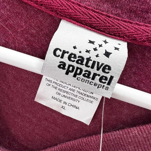 Virginia Tech Hokies T Shirt size XL Long Sleeve Graphic Creative Apparel NWT - Picture 8 of 8